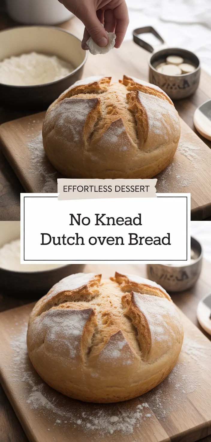 A photo of No Knead Dutch Oven Bread Recipe