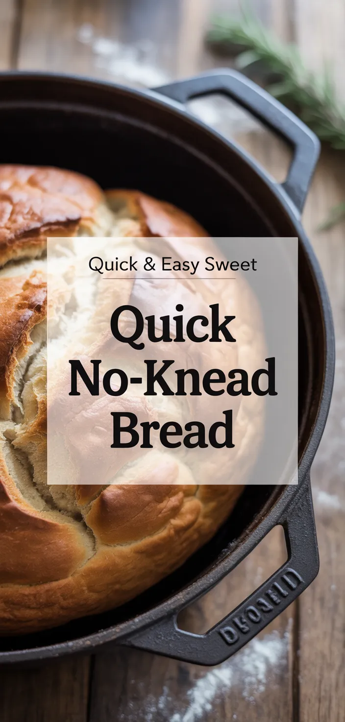 A photo of Quick And Easy No Knead Bread Recipe