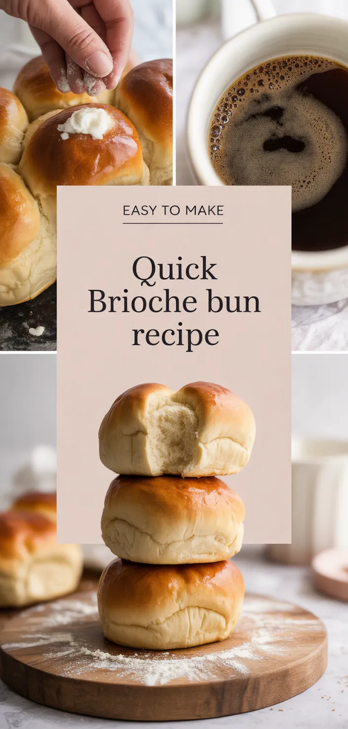 A photo of Quick Brioche Bun Recipe