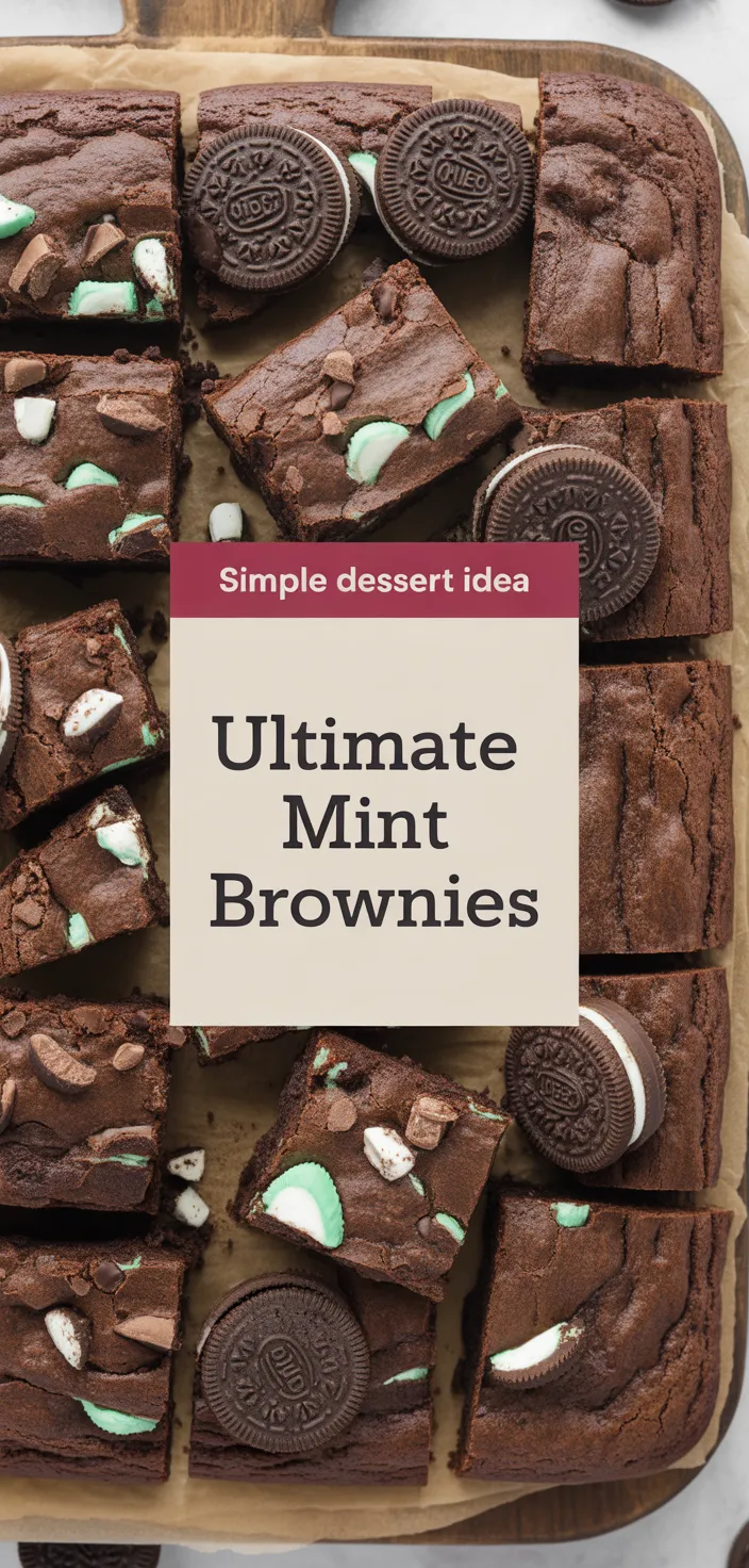 A photo of Ultimate Mint Brownies Recipe