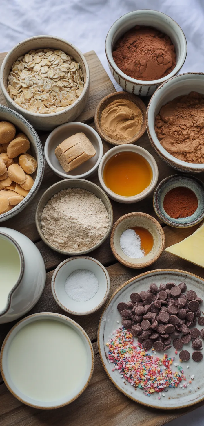Ingredients photo for Cosmic Brownie Protein Bites Recipe