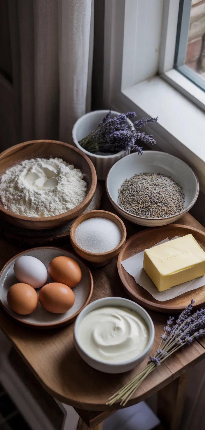 Ingredients photo for Earl Grey Lavender Cake: Delicious Recipe From Scratch