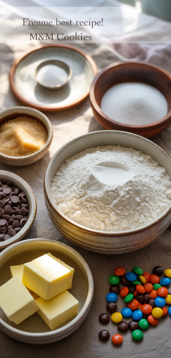 Ingredients photo for M&M Cookies {The BEST Recipe!}