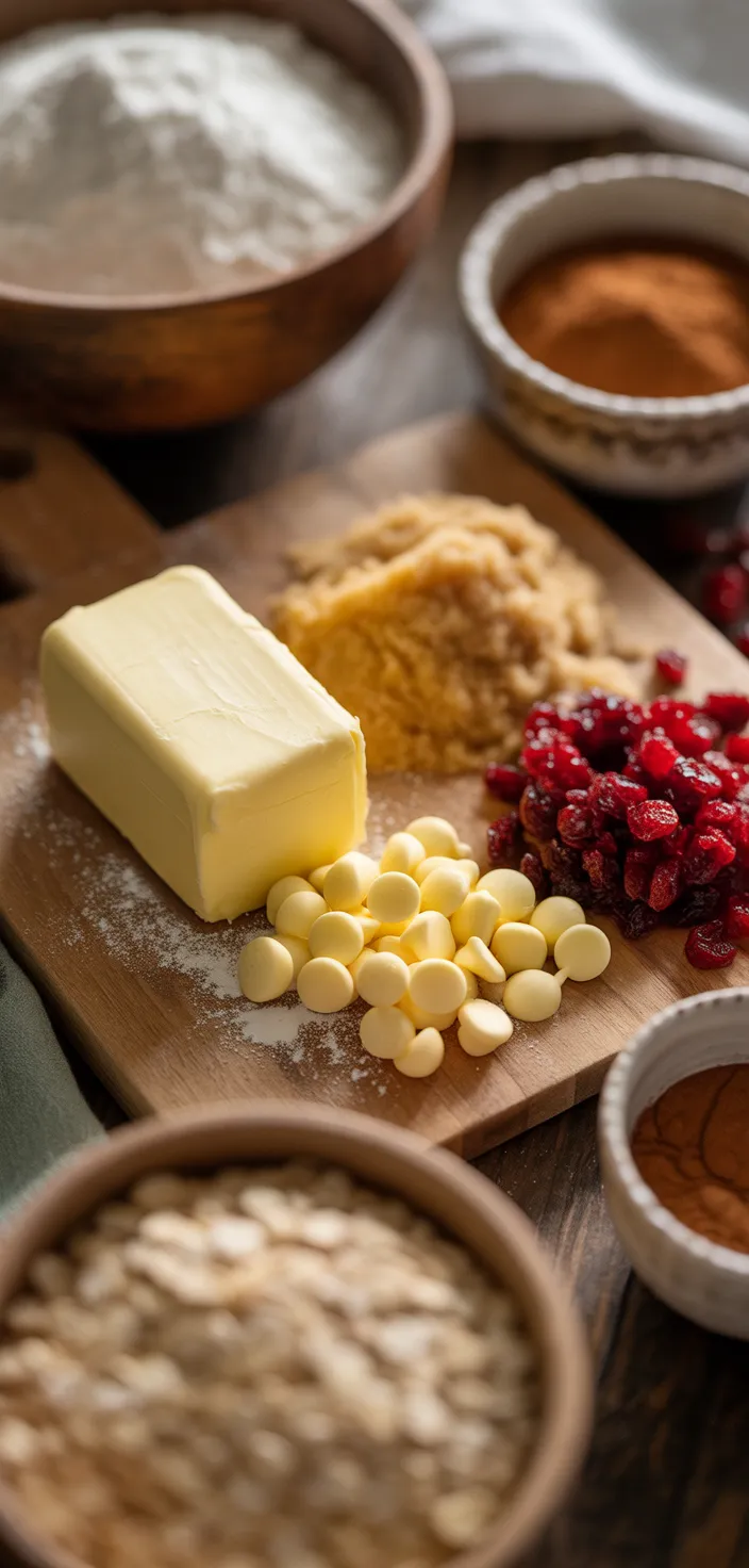 Ingredients photo for Oatmeal Cranberry Cookies Recipe