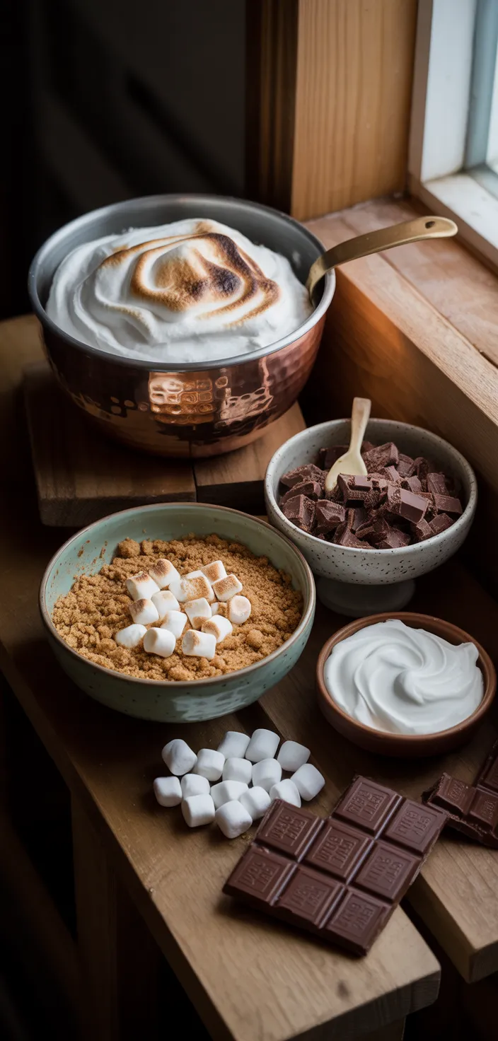 Ingredients photo for S'mores Cupcakes: The Delicious Flavors Of Smores In A Cupcake! Recipe