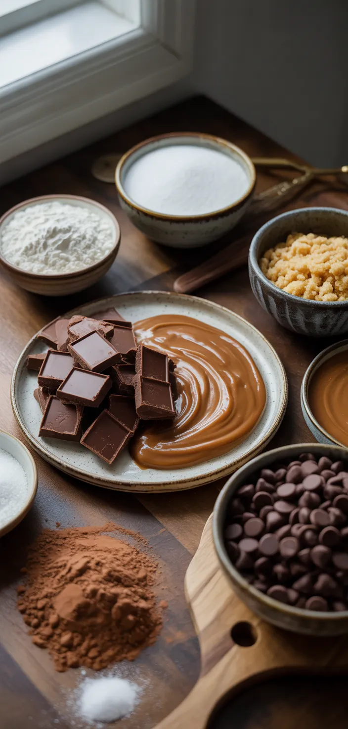 Ingredients photo for Salted Caramel Brownies Recipe
