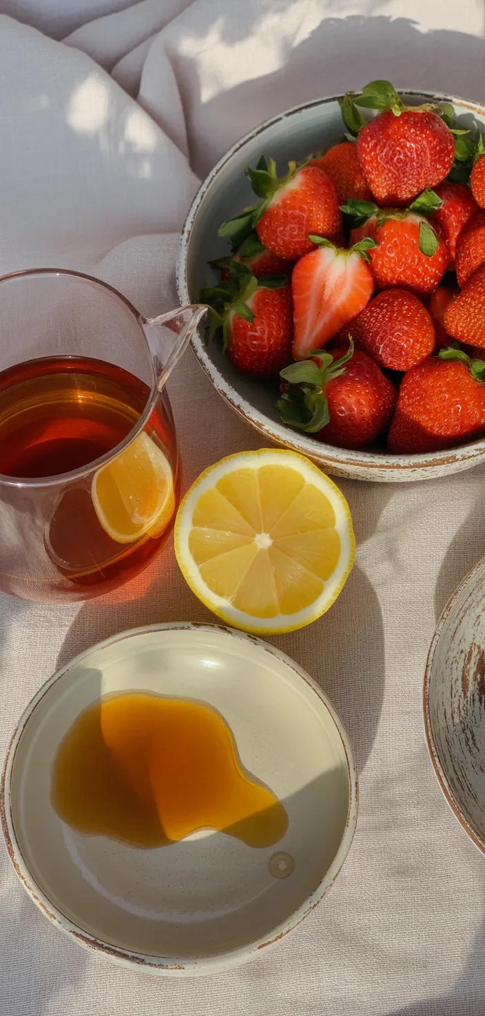 Ingredients photo for Strawberry Lemonade Sangria Recipe