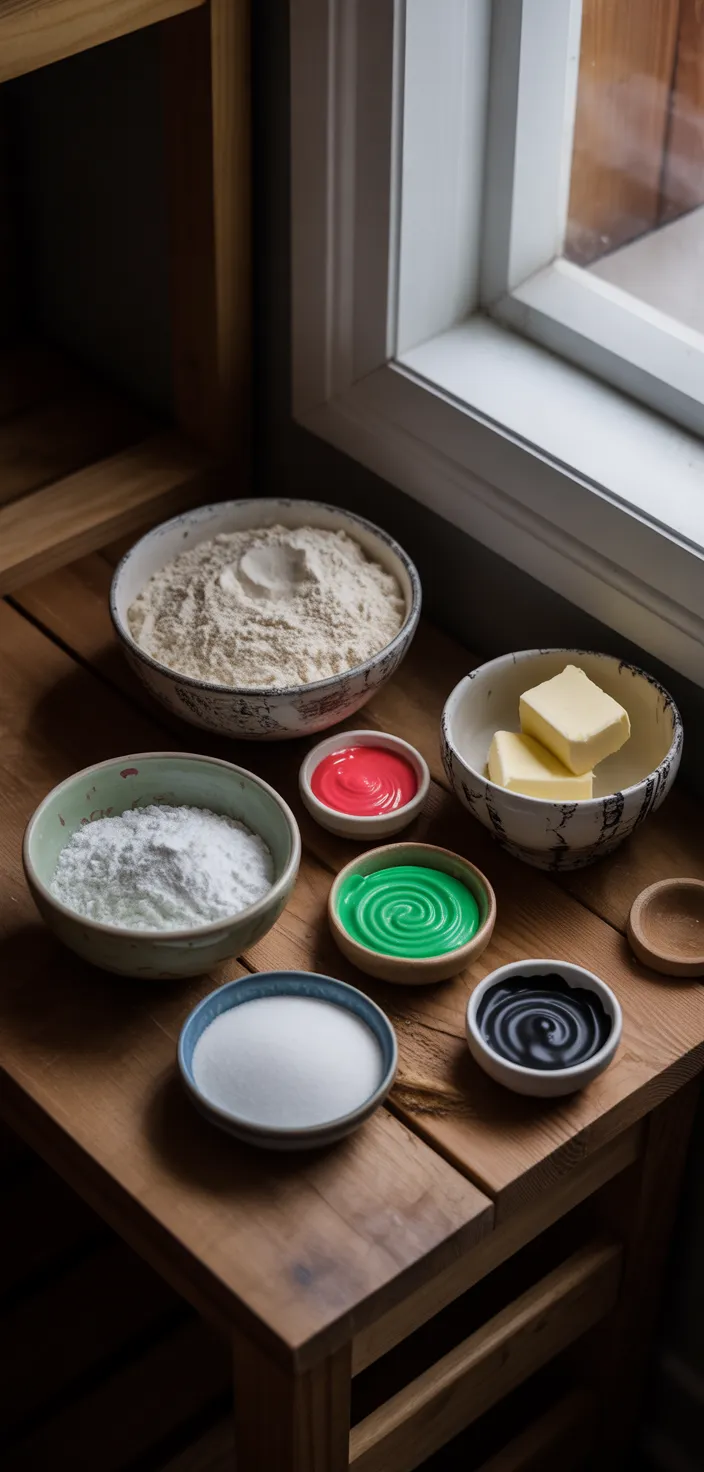 Ingredients photo for Zombie Cookies! Recipe