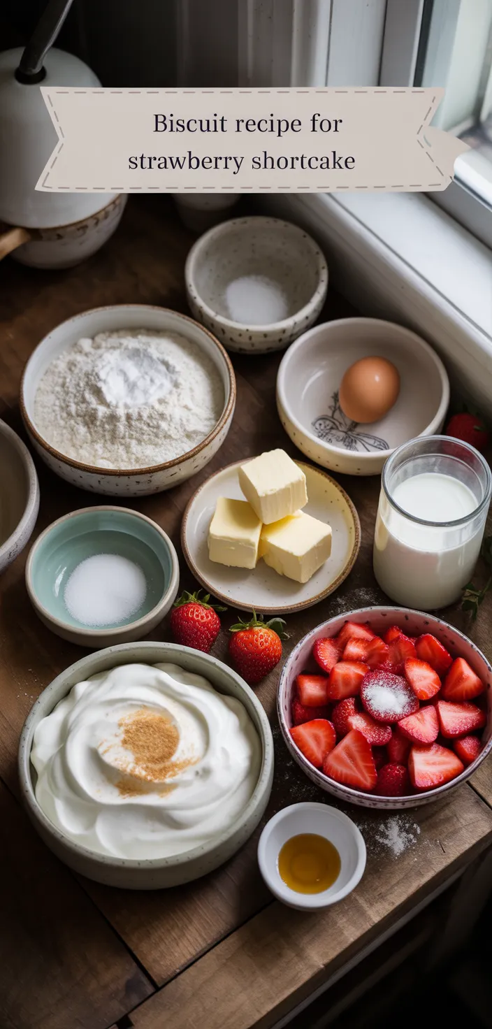Ingredients photo for Biscuit Recipe For Strawberry Shortcake