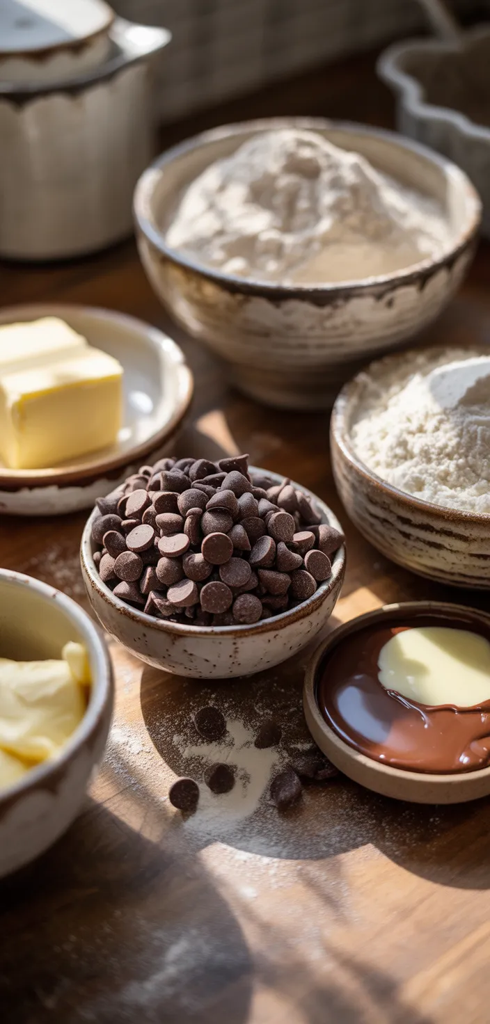 Ingredients photo for Chocolate Chip Heaven Cupcakes Recipe