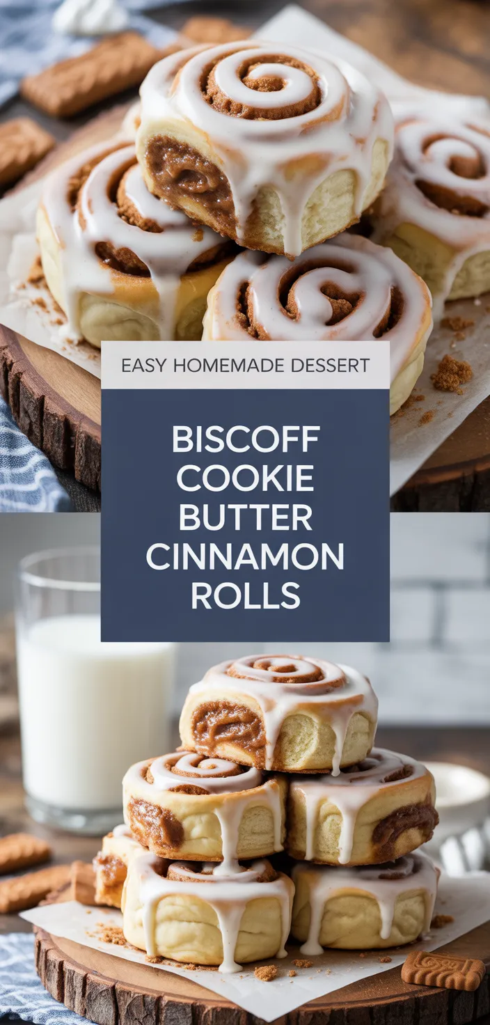 A photo of Biscoff Cookie Butter Cinnamon Rolls Recipe