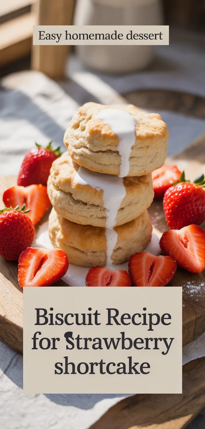 A photo of Biscuit Recipe For Strawberry Shortcake