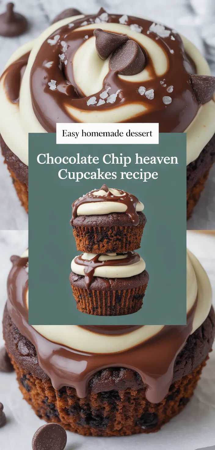 A photo of Chocolate Chip Heaven Cupcakes Recipe