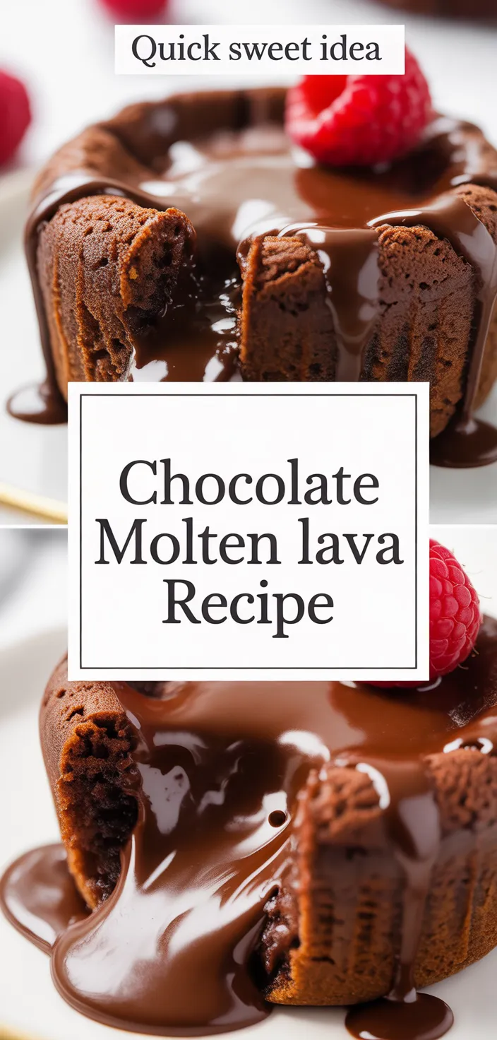 A photo of Chocolate Molten Lava Cake Recipe