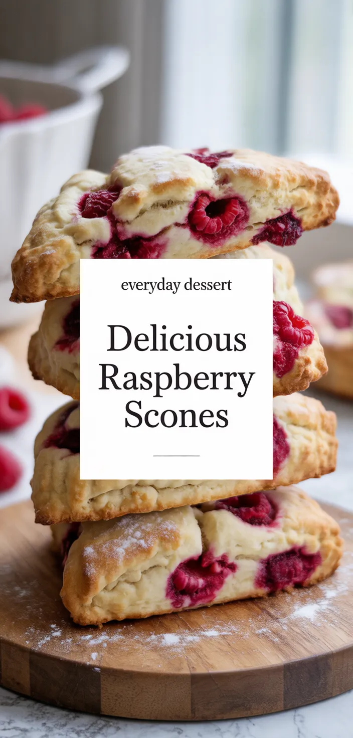 A photo of DELICIOUS RASPBERRY SCONES Recipe