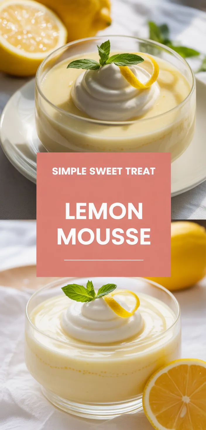 A photo of Lemon Mousse Recipe