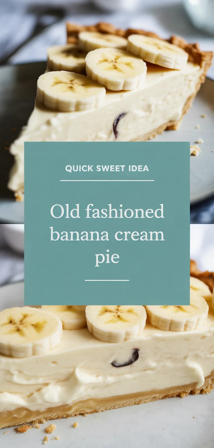A photo of Old Fashioned Banana Cream Pie Recipe