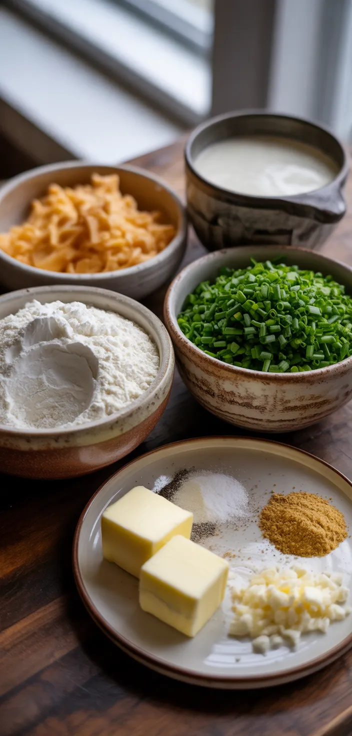 Ingredients photo for Ironic Cafe's Savoury Scones Recipe