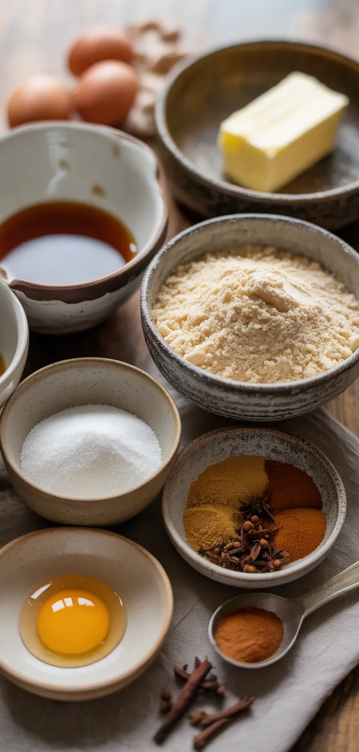 Ingredients photo for Keto Chewy Ginger Molasses Cookies Recipe