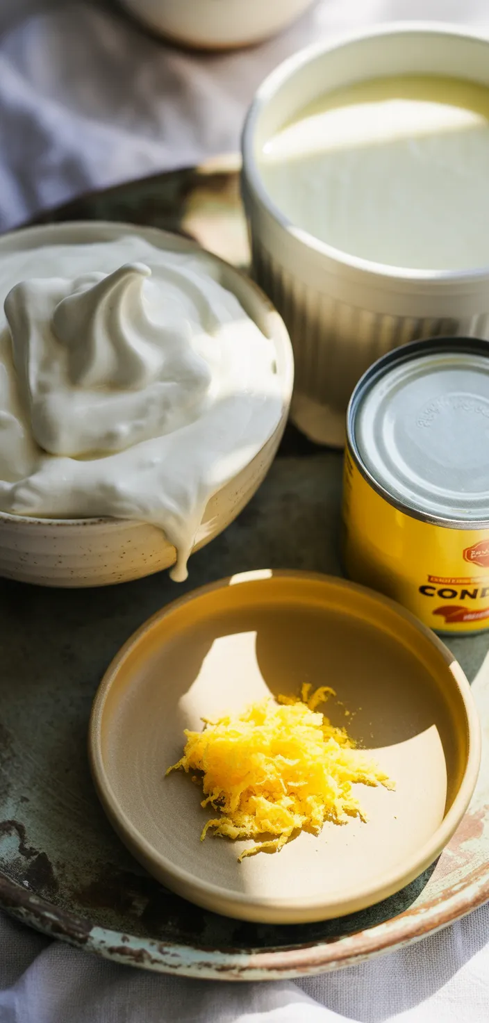 Ingredients photo for Lemon Mousse Recipe