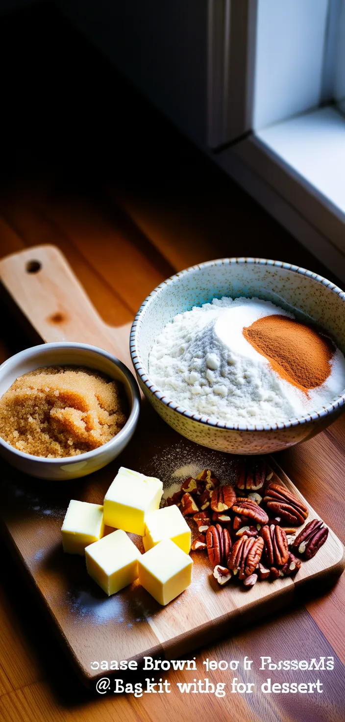 Ingredients photo for Brown Sugar Streusel {Easy Topping For Desserts} @ Bake It With Love Recipe