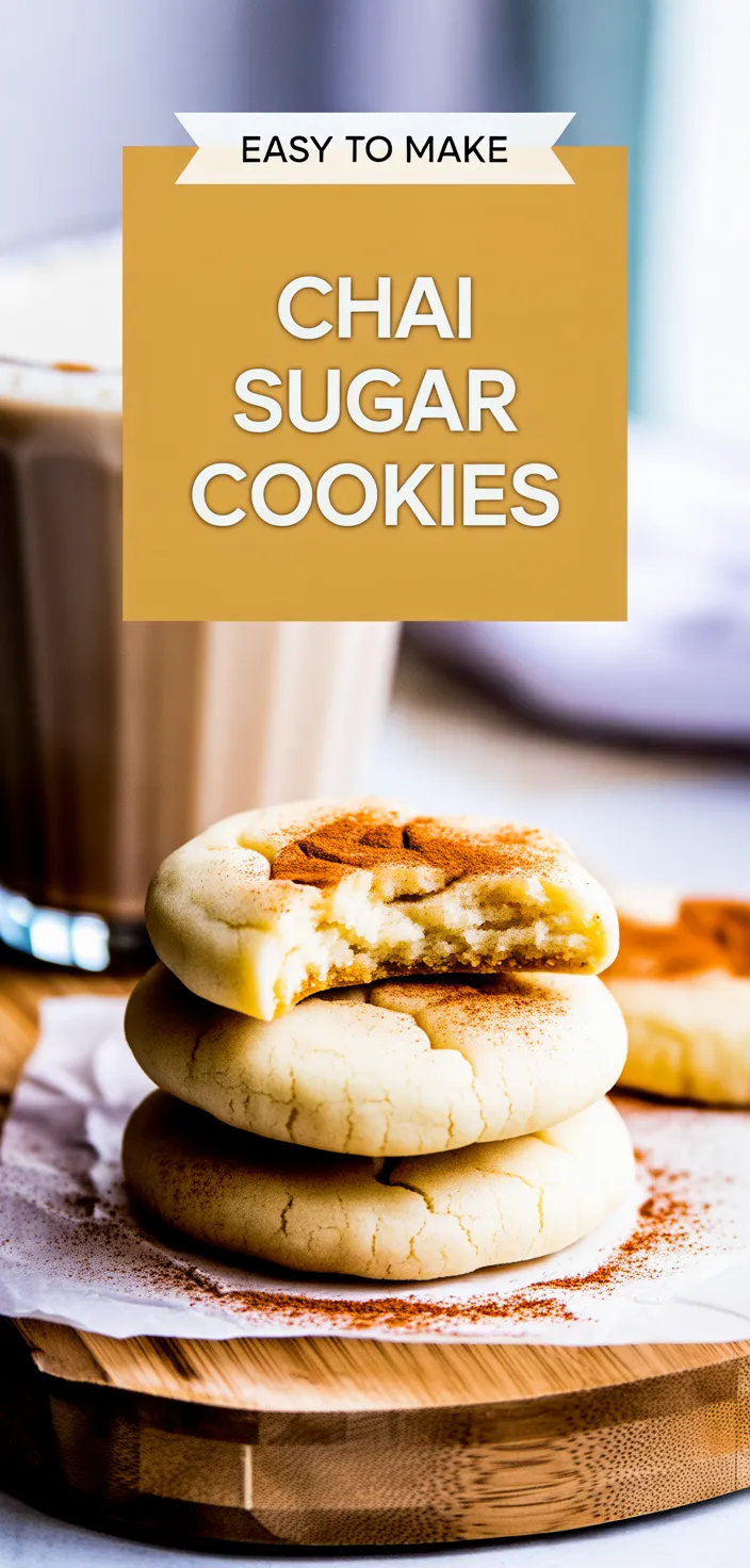 A photo of Chai Sugar Cookies Recipe