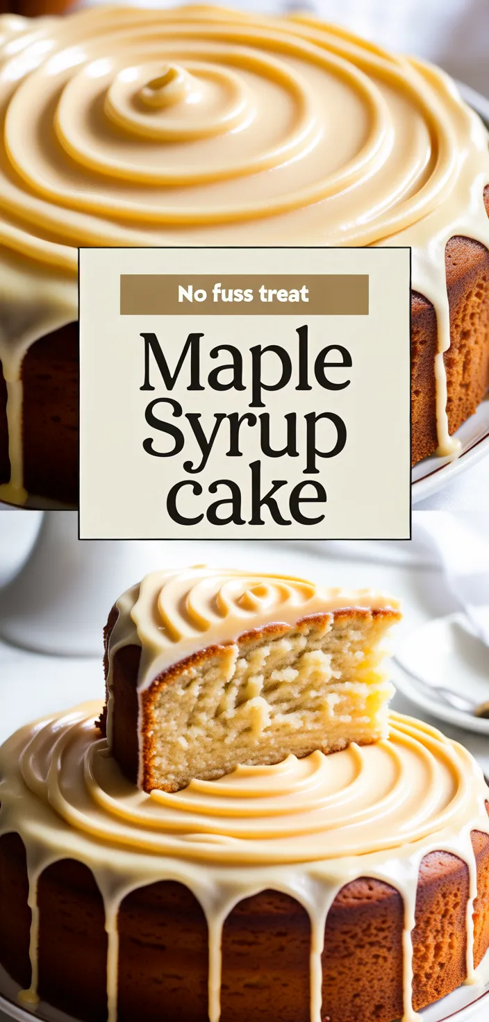 A photo of Maple Cake With Maple Syrup Frosting Recipe