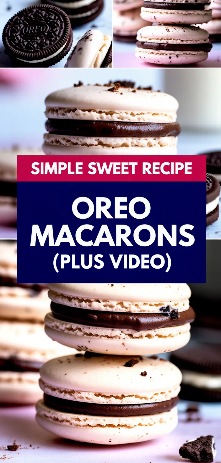 A photo of Oreo Macarons (plus Video) Recipe