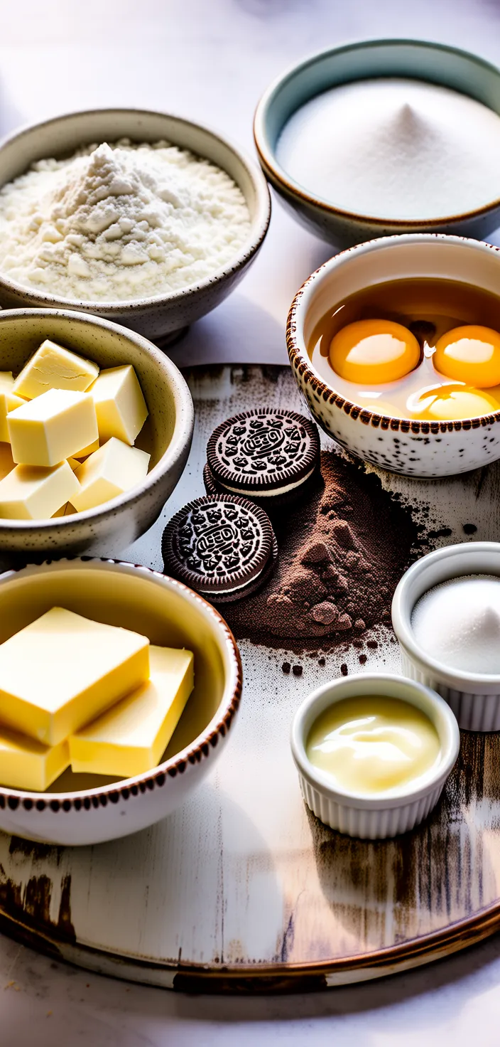 Ingredients photo for Oreo Macarons (plus Video) Recipe